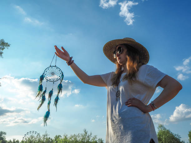 istock Blond women with dreamcatcher 696615276