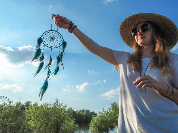 istock Blond women with dreamcatcher 696615498