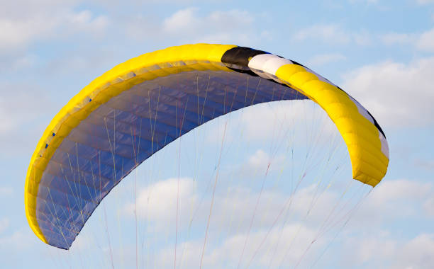 istock extreme sport parachute in the sky 696623432
