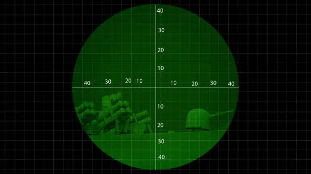 Photo of Binocular view of warship