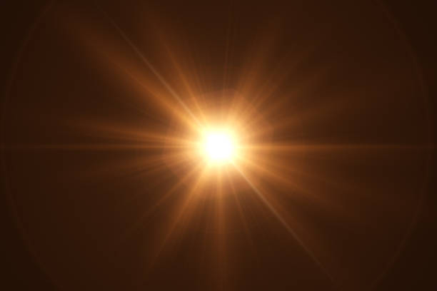 istock Glowing highlight effect on the lens of the lens 696632112