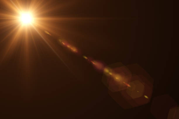 istock Glowing highlight effect on the lens of the lens 696632122