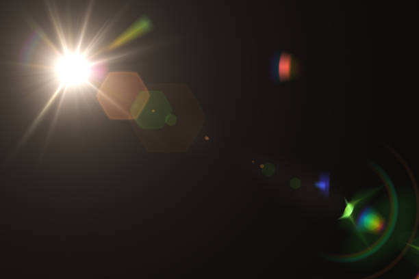 istock Glowing highlight effect on the lens of the lens 696632138