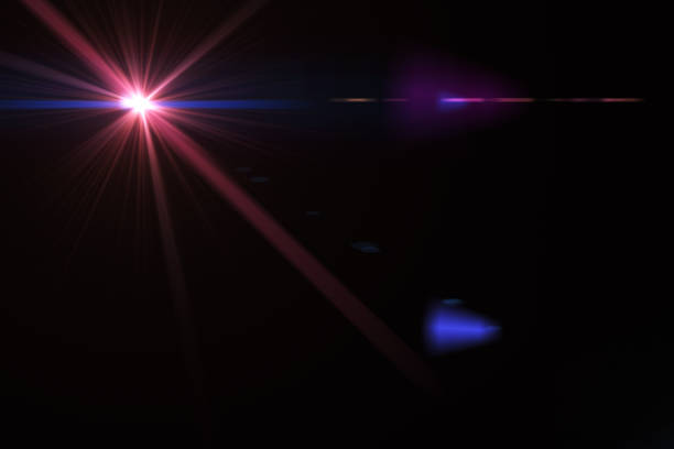 istock Glowing highlight effect on the lens of the lens 696632280