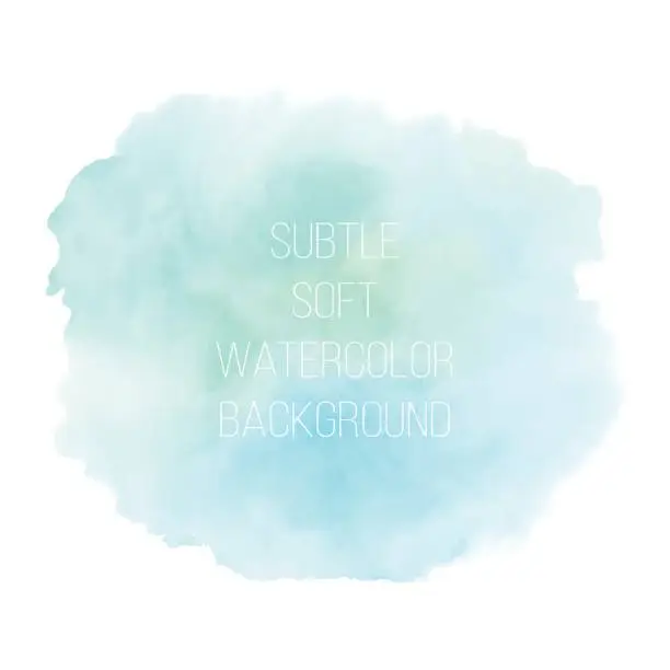 Vector illustration of Painted sea blue watercolor background.