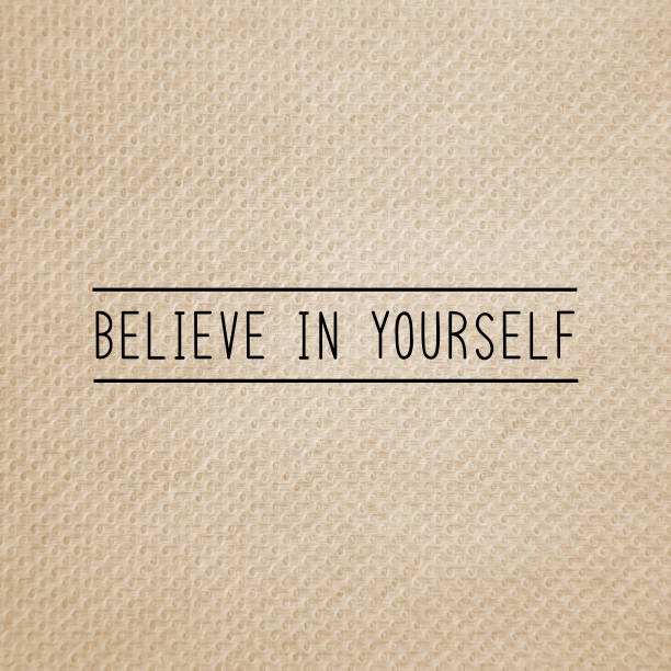 istock Believe in yourself on brown tissue paper 696636550