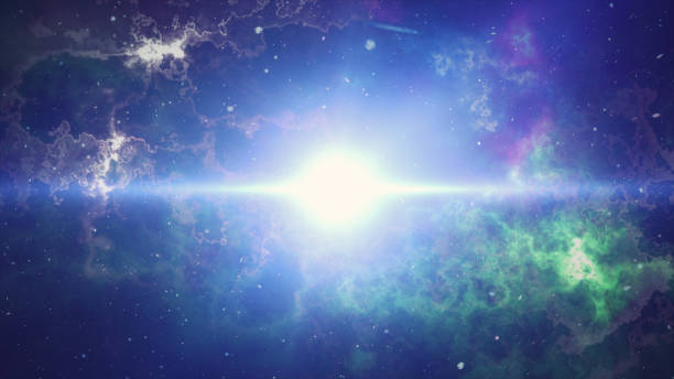 istock 3d illustration of a big explosion in space 696638964