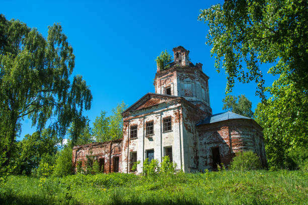 The Church of St. George in the village Egorov, Ivanovo oblast, Russia. Church of St. George in the village of Saint George on a clear Sunny day, Ivanovo oblast, Russia. ivanovo oblast photos stock pictures, royalty-free photos & images