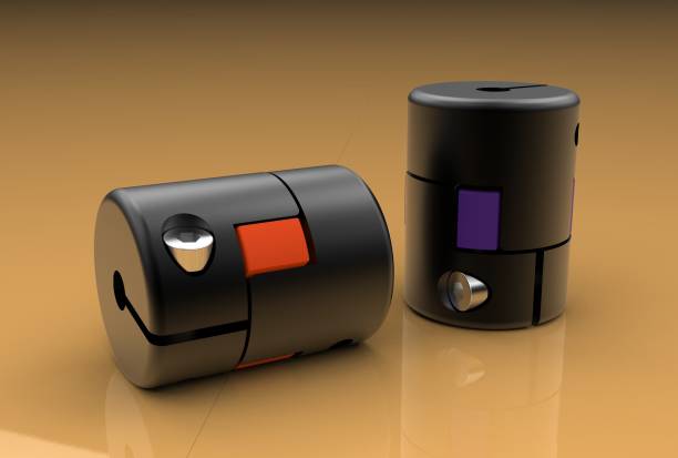 istock 3d rendering of shaft couplings 696643596