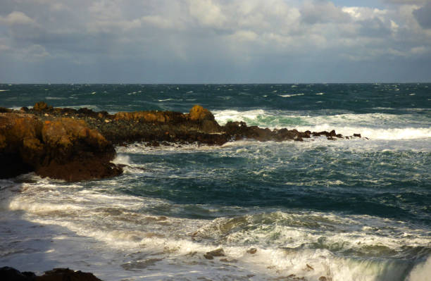 istock Stormy On Porthgwidden Beach St Ives 696646068