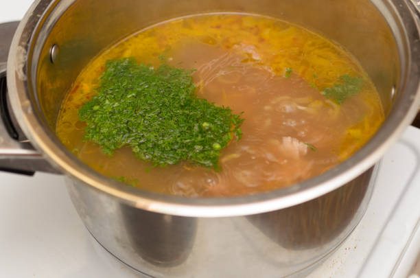 istock The process of preparing delicious dishes in details using a knife and special tools. 696653904
