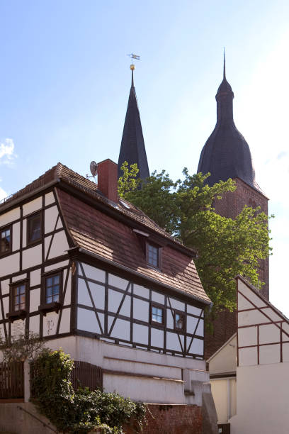 istock Germany: Steeples of a former collegiate church in Eastern Thuringia 696654504