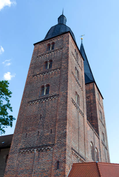 istock Germany: Steeples of a former collegiate church in Eastern Thuringia 696654600