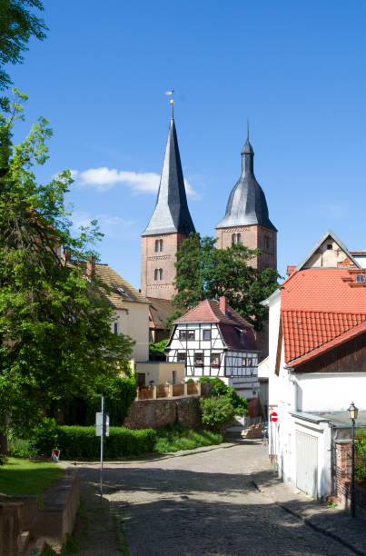 istock Germany: Steeples of a former collegiate church in Eastern Thuringia 696655730