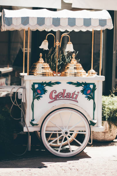 istock Ice cream carts in Italy 696657968