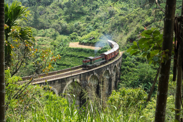 istock Train on the nine arche bridge, Ella, Sri Lanka 696658744
