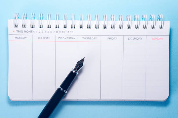 istock Scheduler and Fountain Pen 696662094