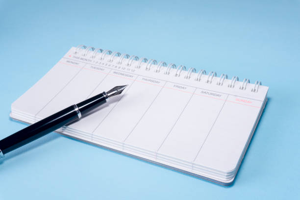 istock Scheduler and Fountain Pen 696662098