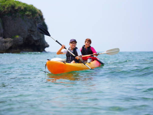 istock Ocean Kayaking in Okinawa Japan 696665880