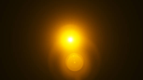 istock Realistic lens flares star lights and glow elements on background. 696666860