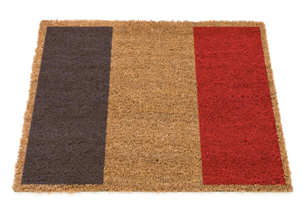 istock French Flag on a doormat 696673486