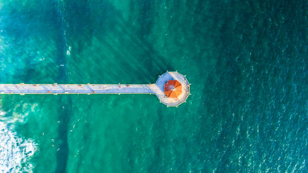istock Manhattan Beach Pier view from above 696688258