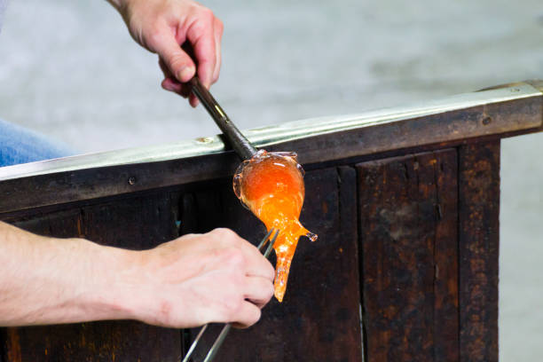 istock Glass furnace view,Venice,Italy 696692920