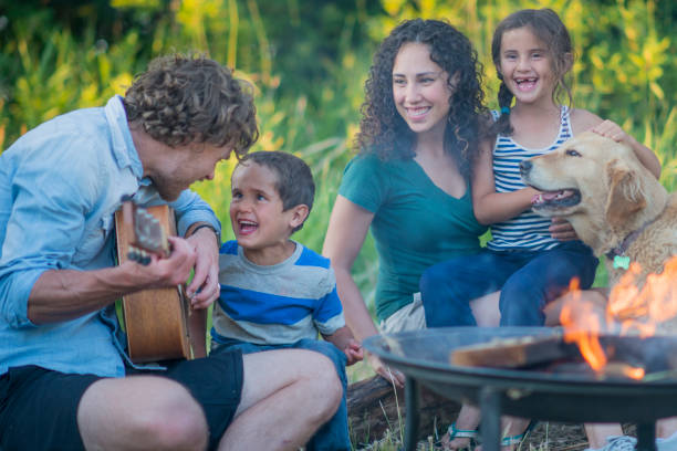 istock Playing Guitar with Family 696693968