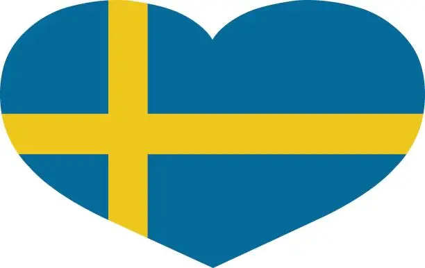 Vector illustration of Sweden flag