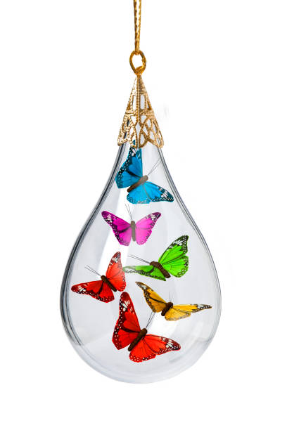 Butterflies in a Christmas Ornament