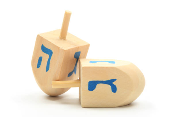 Hanukkah Dreidels stock photo