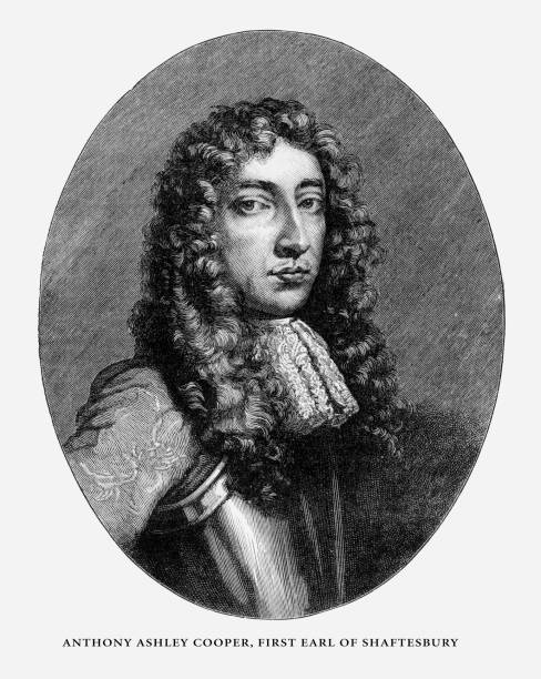 istock Anthony Ashley Cooper, First Earl of Shaftesbury, English Victorian Engraving, 1887 696730734