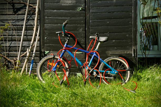 Row of Bicycle Toys Made By Sling Bending