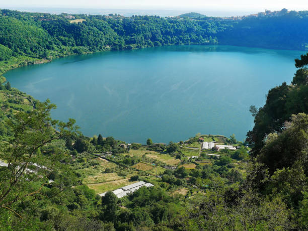 istock Albano Lake view from Nemi Italy 696742946