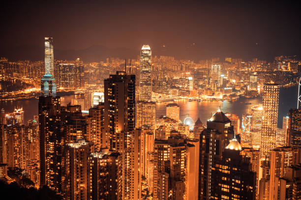 istock Hong Kong skyline at sunrise 696745112