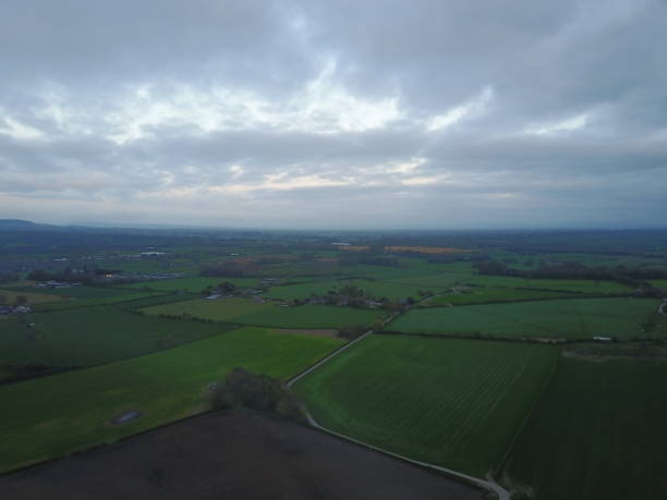 istock areal photo of fields and the sky 696764234