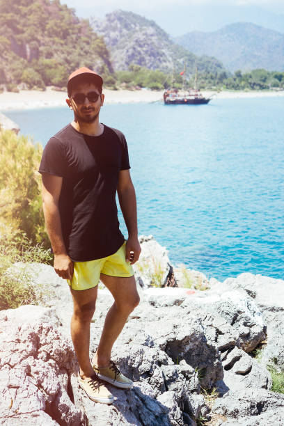 istock Young man wandering in Olympos Antalya. 696766818