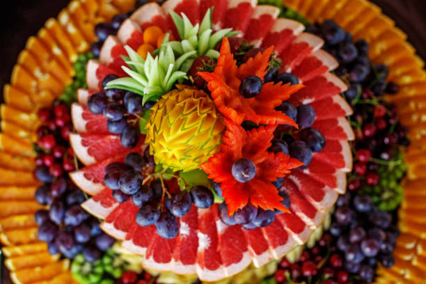 Dish with mixed vegetables. The concept of healthy food and vegetarian.