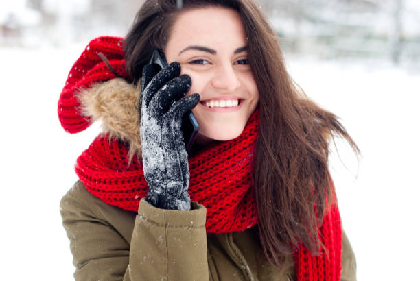 istock Beautiful girl in winter time 696773910