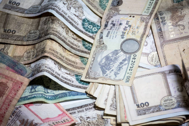 istock a pile of Nepal Rupee bank note 696777318