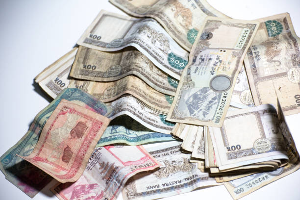 istock a pile of Nepal Rupee bank note 696777322