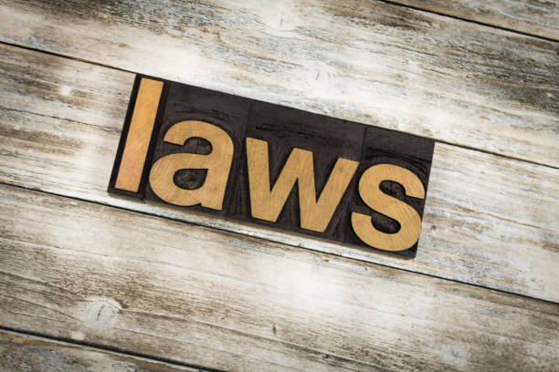 istock Laws Letterpress Word on Wooden Background 696777756