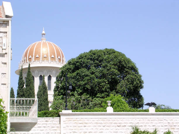 istock Haifa Bahai Gardens dome and green trees 2003 696789530