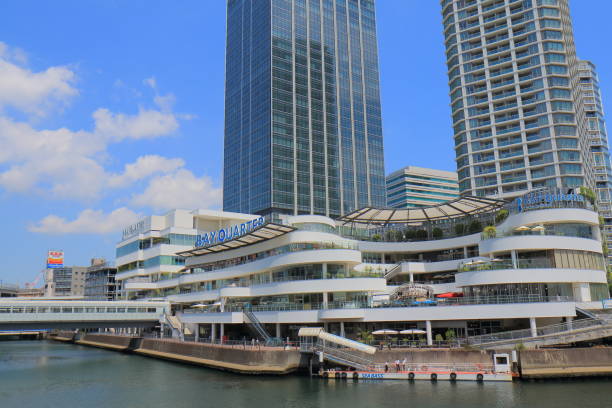 Yokohama Japan - May 29, 2017: Bay Quarter shopping complex in downtown Yokohama Japan.
