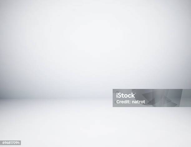 Empty Gray Studio Room Background Used As Background For Display Your Products Stock Photo - Download Image Now