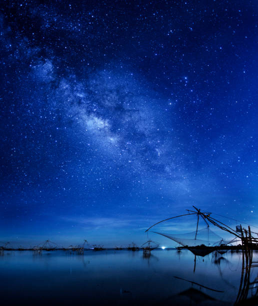 istock lift fishing net and stars 696817506