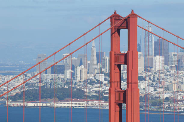 istock Golden Gate Bridge + San Francisco Skyline 696819956