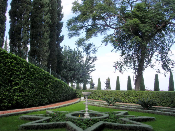 istock Haifa Bahai Gardens star 2003 696820102