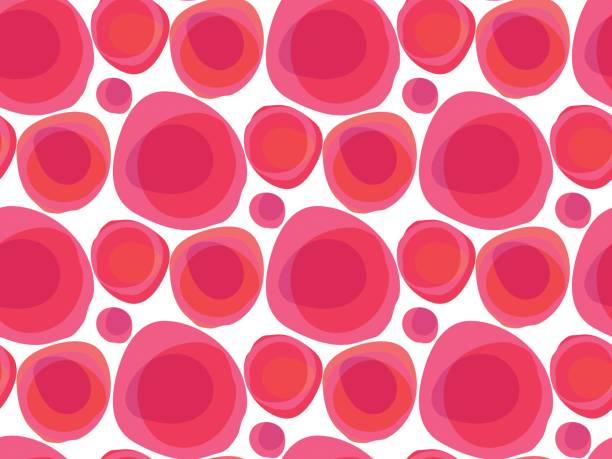 추상 자연 양식 장식 배경입니다. 표면 디자인, 직물, 종이 포장에 대 한 완벽 한 패턴 벡터 - red blood cell stock illustrations