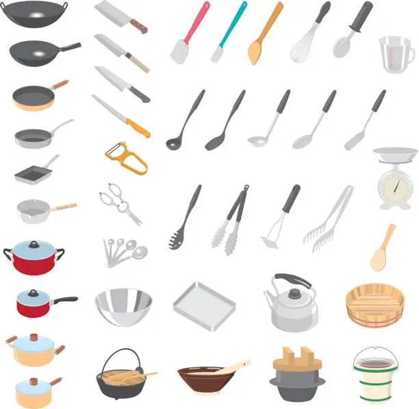 Vector illustration of Kitchenware